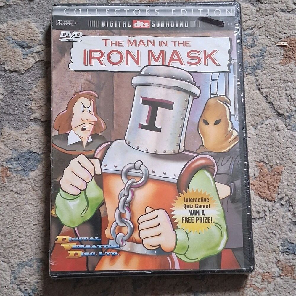 The Man in the Iron Mask DVD Collector Edition Animated Classic 1999 NEW Sealed